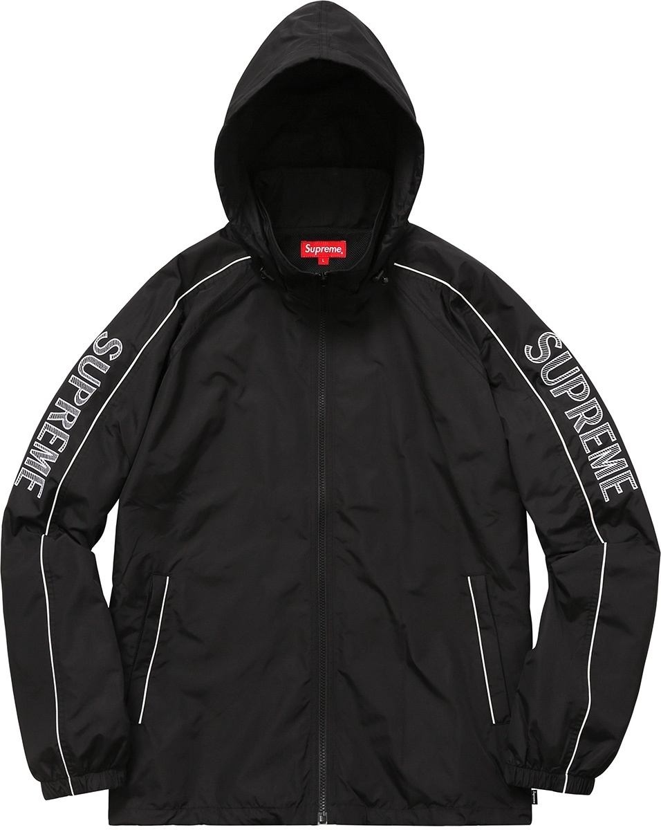 Striped Logo Windbreaker view 9